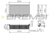 FA1626 Vzduchový filter BREMSI