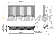 FA1356 Vzduchový filter BREMSI