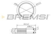 FA1357 Vzduchový filter BREMSI