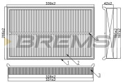 FA1655 Vzduchový filter BREMSI