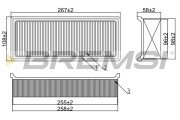 FA1660 Vzduchový filter BREMSI