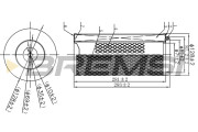 FA1665 Vzduchový filter BREMSI