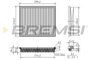 FA1673 Vzduchový filter BREMSI
