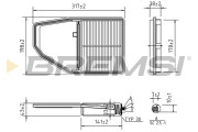 FA1405 Vzduchový filter BREMSI