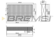 FA1699 Vzduchový filter BREMSI