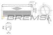 FA1996 Vzduchový filter BREMSI
