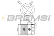 FA2043 Vzduchový filter BREMSI