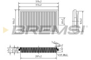 FA2085 Vzduchový filter BREMSI