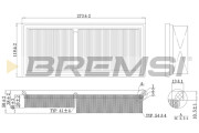 FA2096 Vzduchový filter BREMSI