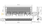 FA2107 Vzduchový filter BREMSI