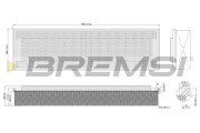 FA2108 Vzduchový filter BREMSI