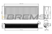 FA1667 Vzduchový filter BREMSI