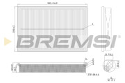 FA2124 Vzduchový filter BREMSI