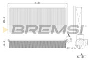 FA2134 Vzduchový filter BREMSI