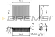 FA2136 Vzduchový filter BREMSI