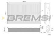 FA2138 Vzduchový filter BREMSI