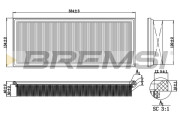 FA2192 Vzduchový filter BREMSI