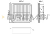 FA1966 Vzduchový filter BREMSI