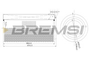 FA2210 Vzduchový filter BREMSI