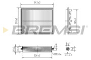 FA2239 Vzduchový filter BREMSI
