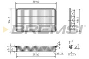 FA2275 Vzduchový filter BREMSI