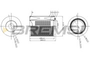 FA2328 Vzduchový filter BREMSI