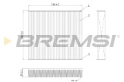 FC0078C Filter vnútorného priestoru BREMSI