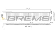 FC0085 Filter vnútorného priestoru BREMSI