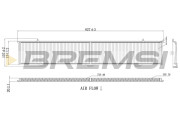 FC0085A Filter vnútorného priestoru BREMSI