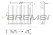 FC0093C Filter vnútorného priestoru BREMSI