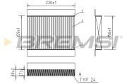 FA2237 Vzduchový filter BREMSI