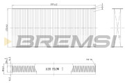 FA2240 Vzduchový filter BREMSI
