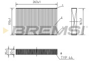 FC0408 Filter vnútorného priestoru BREMSI