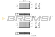 FC0425 Filter vnútorného priestoru BREMSI
