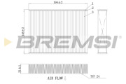 FC0432A Filter vnútorného priestoru BREMSI