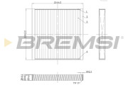 FC0437C Filter vnútorného priestoru BREMSI