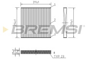 FA2338 Vzduchový filter BREMSI