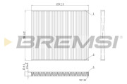 FA2393 Vzduchový filter BREMSI