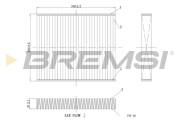 FC0449C Filter vnútorného priestoru BREMSI