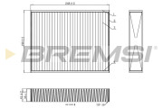 FC0455 Filter vnútorného priestoru BREMSI