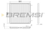 FC0500 Filter vnútorného priestoru BREMSI