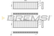 FC0946 Filter vnútorného priestoru BREMSI