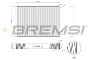FC0952C Filter vnútorného priestoru BREMSI