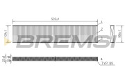 FC0960 Filter vnútorného priestoru BREMSI