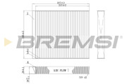 FC0971 Filter vnútorného priestoru BREMSI