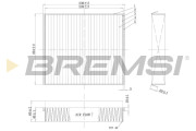 FC1333 Filter vnútorného priestoru BREMSI