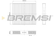 FC1341 Filter vnútorného priestoru BREMSI