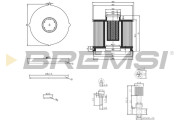 FE0040 Palivový filter BREMSI