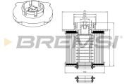 FE0042 Palivový filter BREMSI