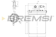 FE0055 Palivový filter BREMSI